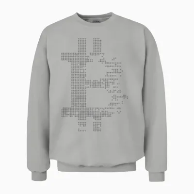 Bitcoin Punkt Unisex Sweatshirt - Ash