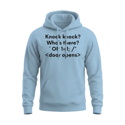 Funny Programmer Graphic Programming Injection Unisex Hoodie - Light Blue