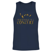 I'd Rather Be at a Concert 3 Unisex Tank Top - Navy – 2