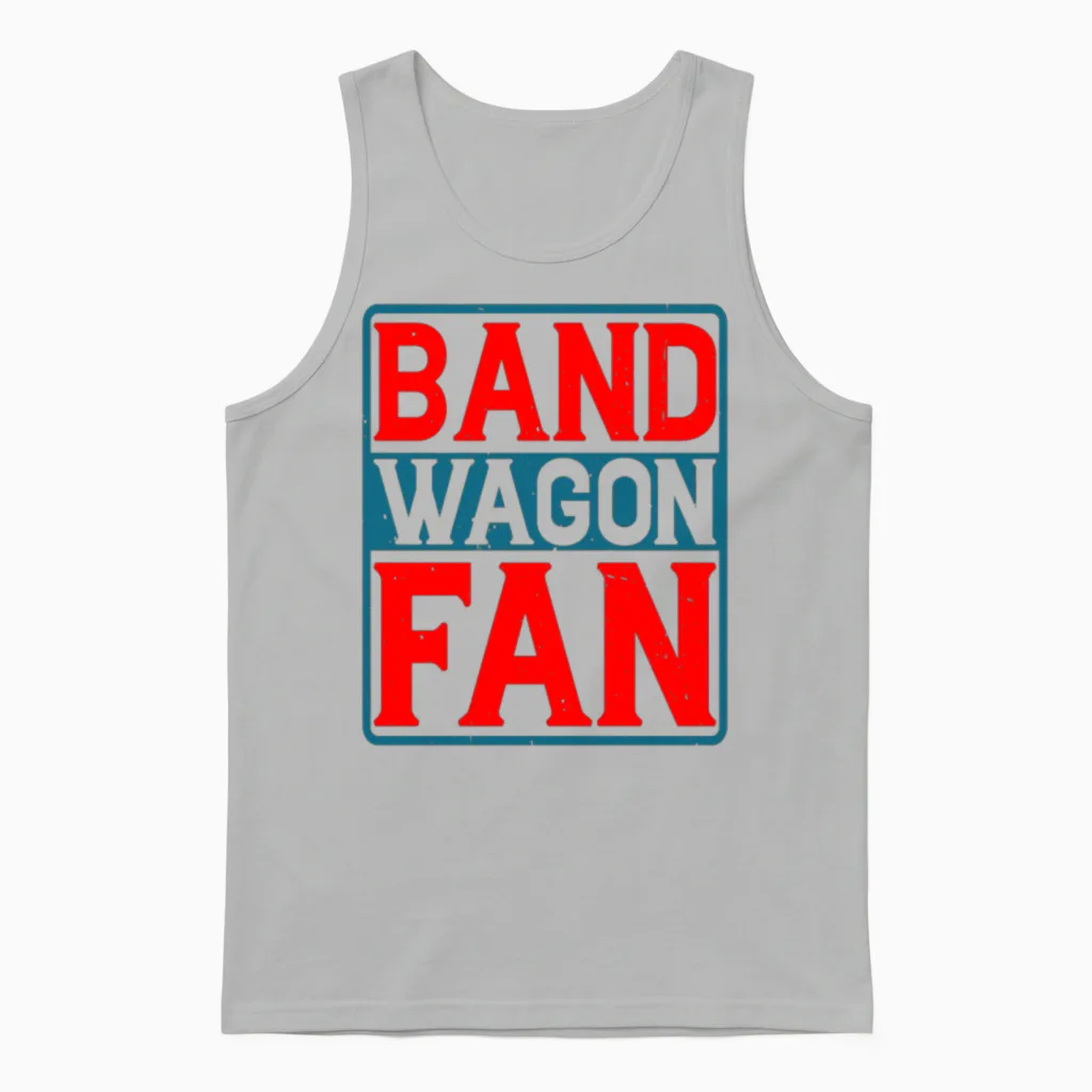 Bandwagon Fan 5 Unisex Tank Top in Ash