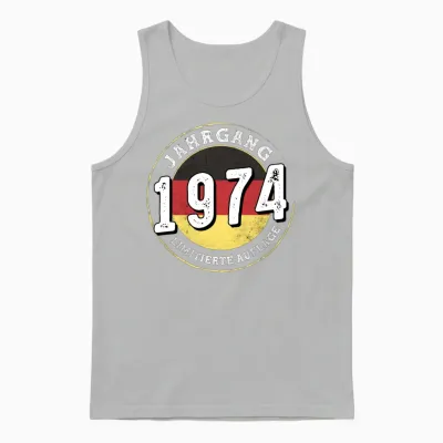 Limitierte Auflage 50 Years Old Jahrgangs 1974 Unisex Tank Top - Ash