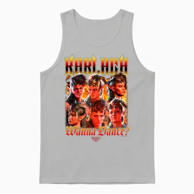 Dungeons & Dragons Wanna Dance? Karlach Multi Expressions Unisex Tank Top - Ash