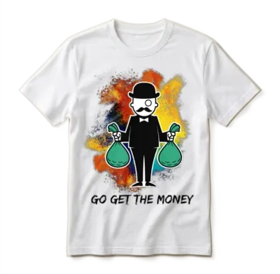 Go Get the Money Unisex T-Shirt - White