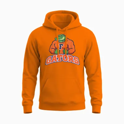 Gator Aligator Women Men Kids Boys Girls Youth Teen Unisex Hoodie - Safety Orange