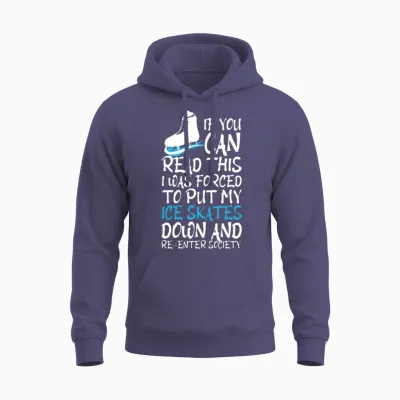 Ice Skating Funny Unisex Hoodie - Heather Sport Dark Navy