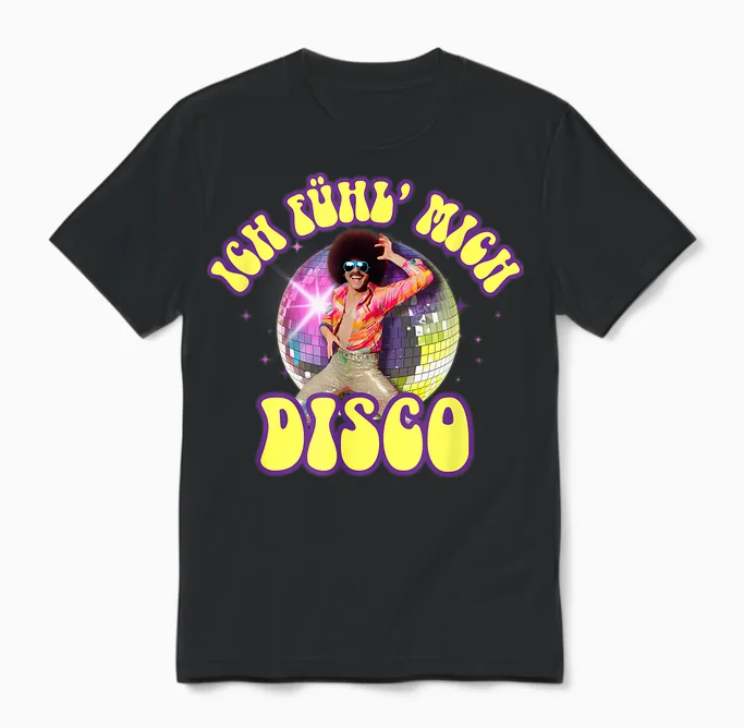 Ich Fühl Mich Disco Disko Malle Steiffen Christian Schlager Unisex T-Shirt in Black