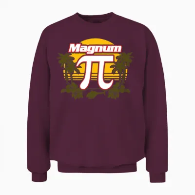 Magnum Pi Funny Unisex Sweatshirt - Maroon