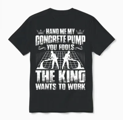 Concrete Worker Concreter Concrete Builder Unisex T-Shirt - Black