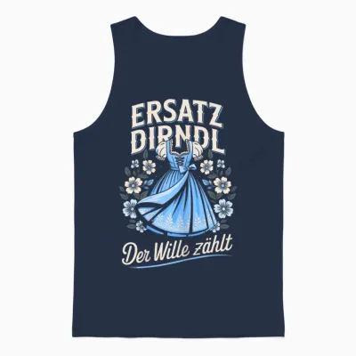Trachtenshirt Damen & Ersatz Dirndl Ersatzdirndl Trachten Unisex Tank Top - Navy