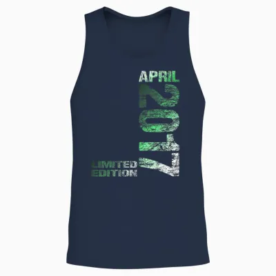 April 2017 Junge Mädchen 9. Geburtstag Limited Edition Unisex Tank Top - Navy