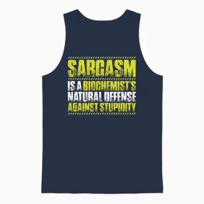 Biochemistry Biochemist Biology Biologist Genetics Unisex Tank Top - Navy