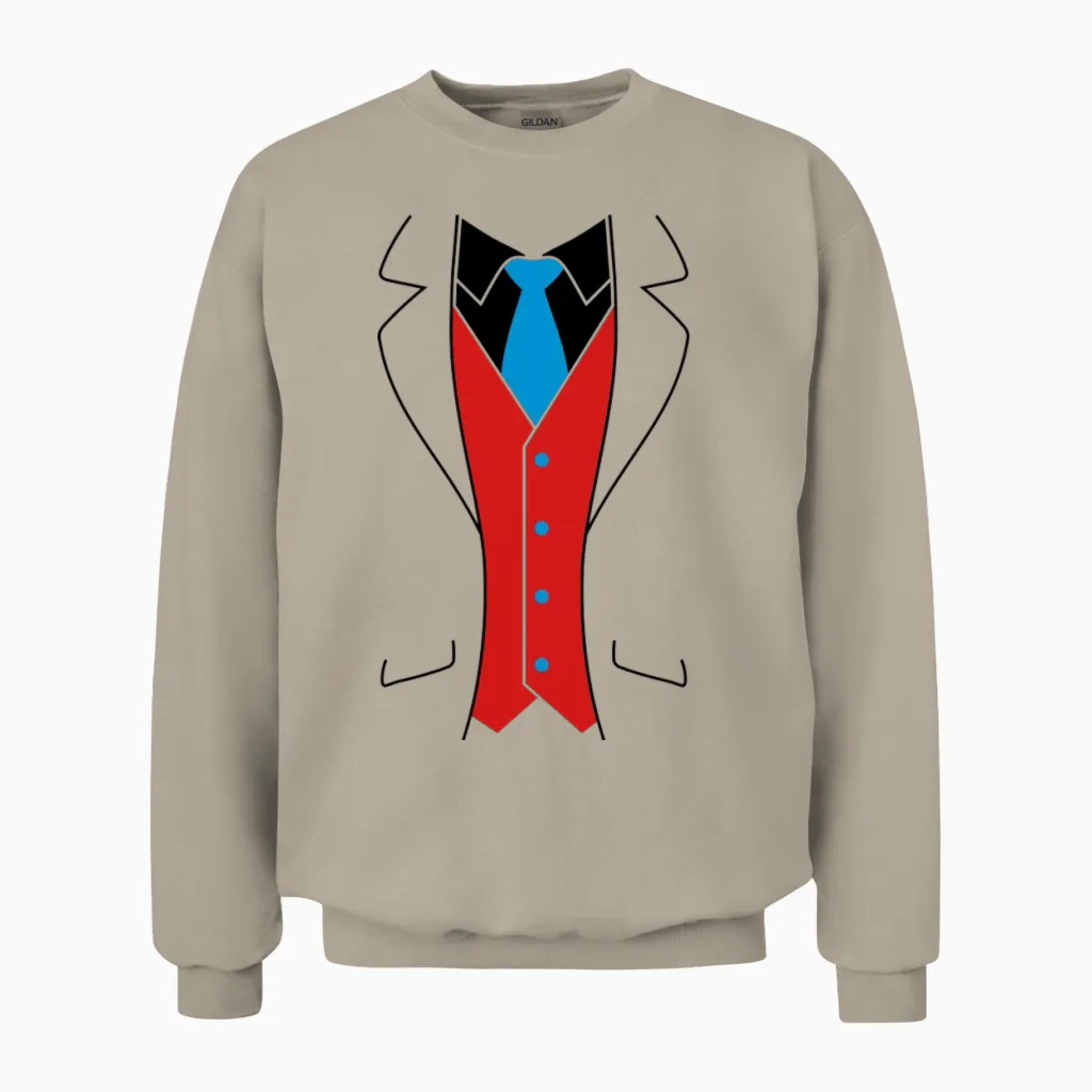 Tuxedo Unisex Sweatshirt in Sand