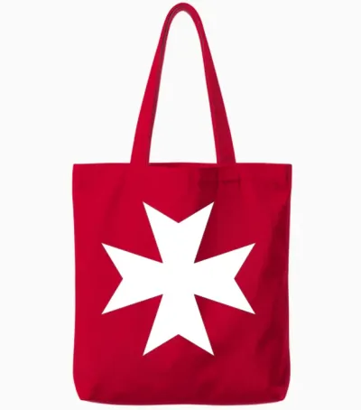 Black Templars Tote Bags - Red