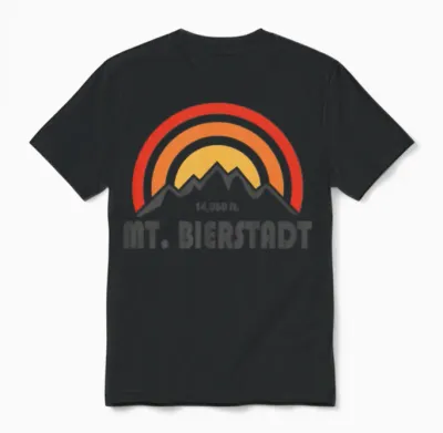 Mt. Bierstadt Colorado Unisex T-Shirt - Black