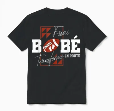 Trial Transformed Baby into Road Rugbyman Future Dad Sporty Unisex T-Shirt - Black