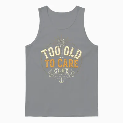 Too Old to Care Club My Give a Damn Is Broken 2 Side Unisex Tank Top - Sport Grey