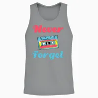 Never Forget Retro Vintage Unisex Tank Top - Sport Grey – 2