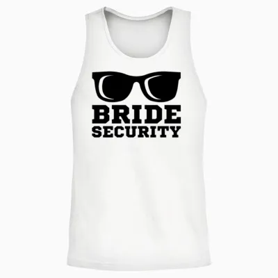 Bachelorette Party Wedding Bridesmaid Bride Unisex Tank Top - White
