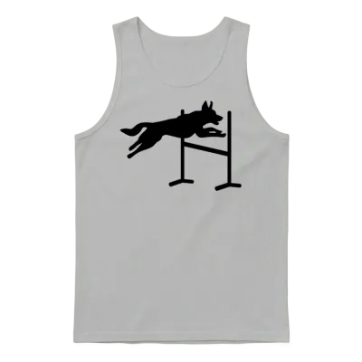 Dog Agility Unisex Tank Top - Ash