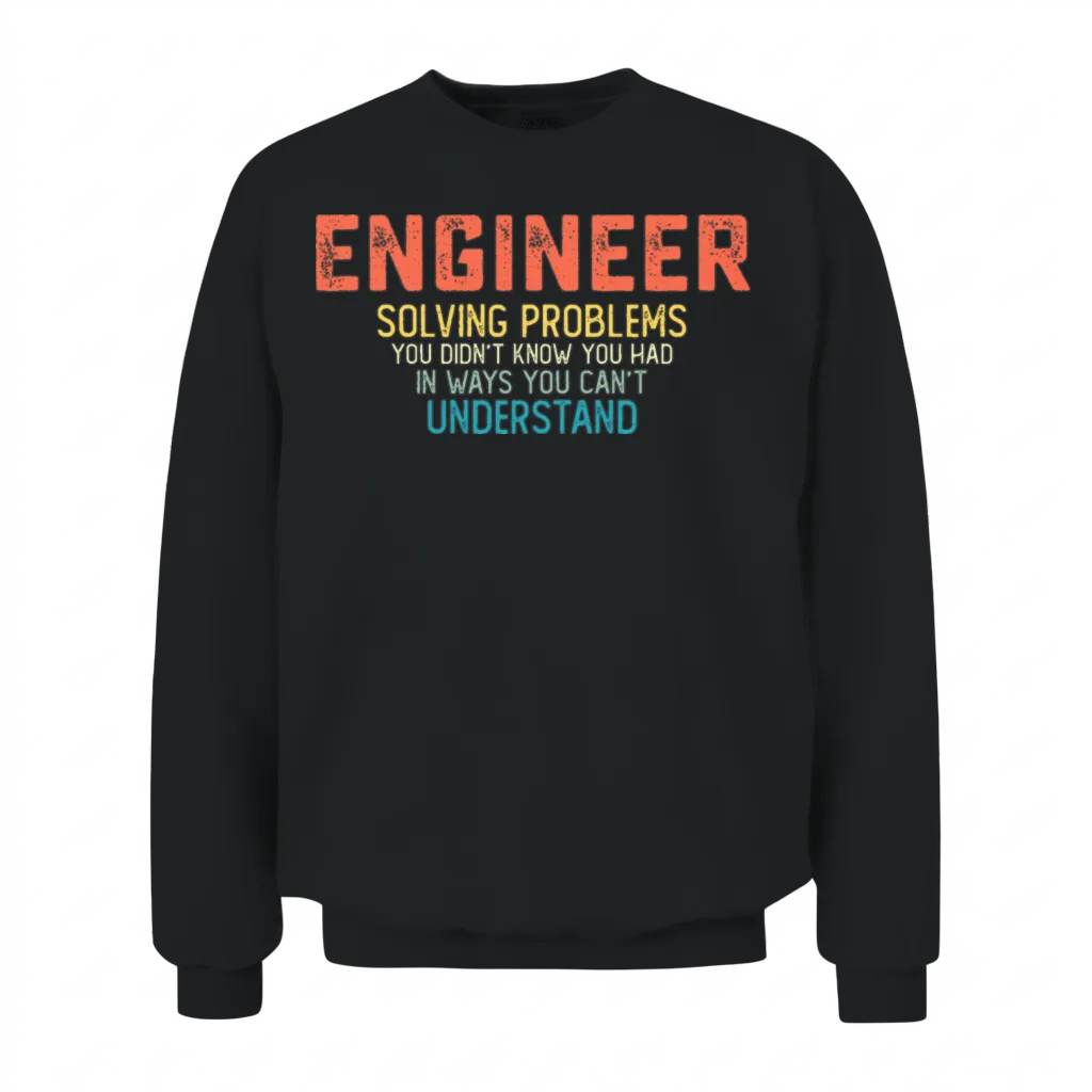 Engineer Solving Problems You Didn't Know You Had Unisex Sweatshirt - Black