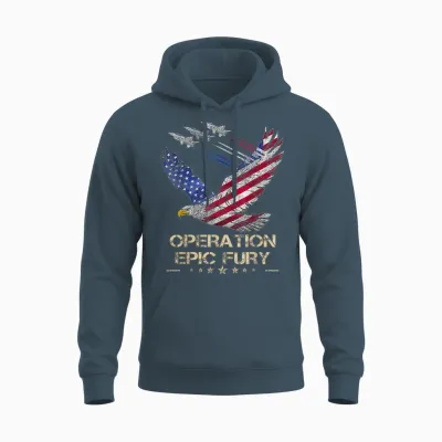 Operation Epic Fury Unisex Hoodie - Dark Heather
