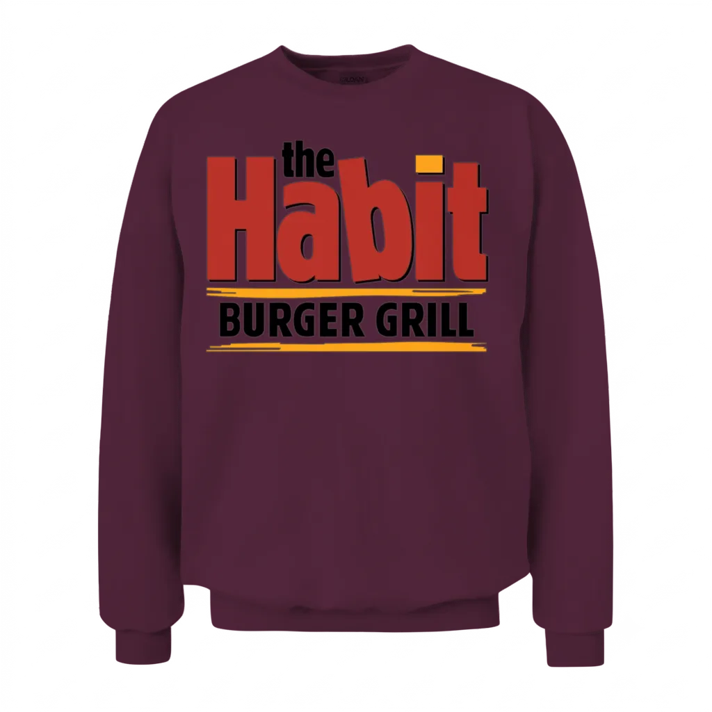 The Habit Burger Grill β Bbq & Grilling Gift Unisex Sweatshirt - Maroon