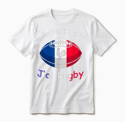 "je Peux Pas J'ai Rugby - Rugby Player Gift Unisex T-Shirt - White