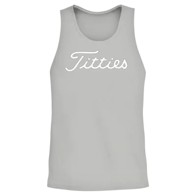 Funny Golf Titties Funny Saying Golfer Golfing Unisex Tank Top - Ash