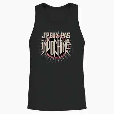 Je Peux Pas J'ai Indochine Gift Amateurs Indochine T-Shirt, Black, S Unisex Tank Top - Black