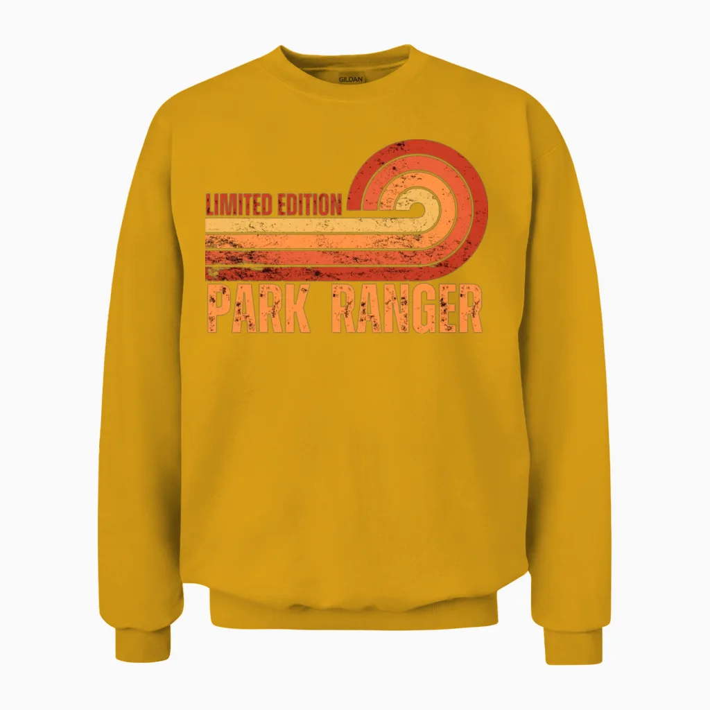 Park Ranger Vintage Retro Unisex Sweatshirt - Gold