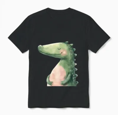 Funny Dragon Unisex T-Shirt - Black