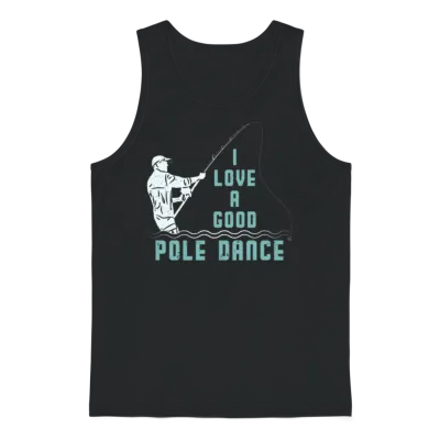 I Love a Good Pole Dance Angel Unisex Tank Top - Black