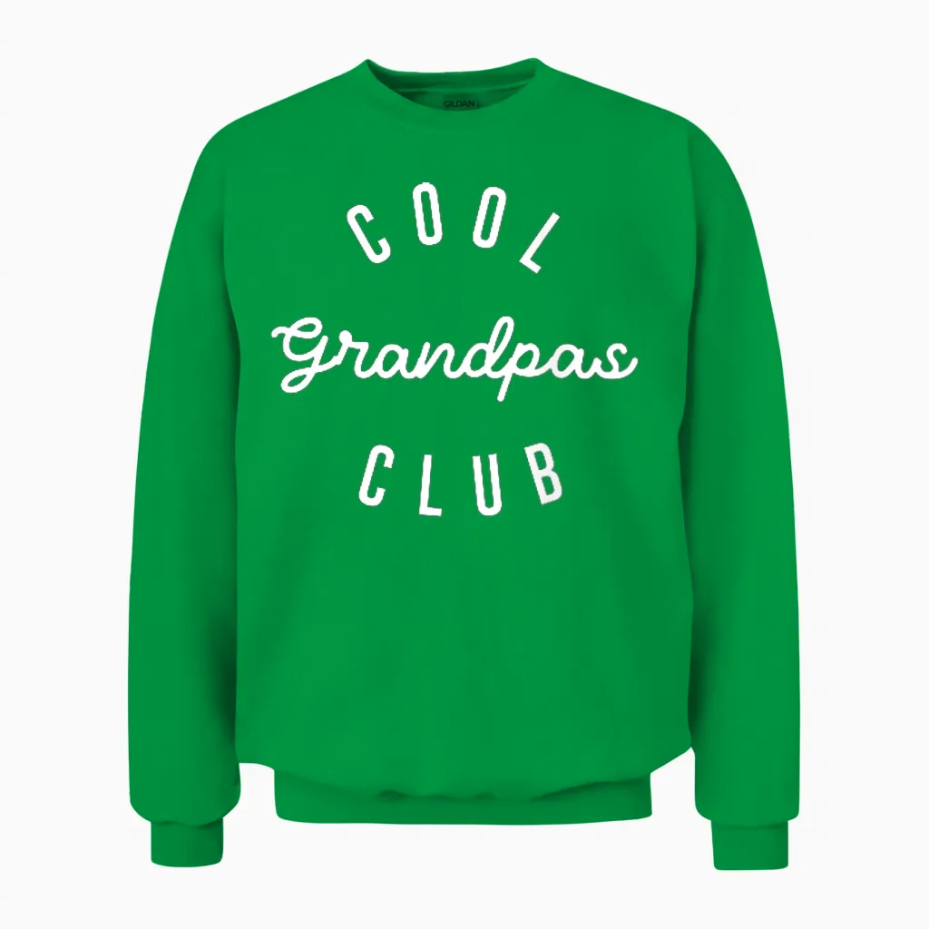 Herren Cool Grandpas Club, Vatertag Best Cool Grandpa Unisex Sweatshirt in Irish Green