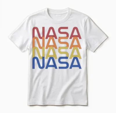 Nasa Retro Unisex T-Shirt - White