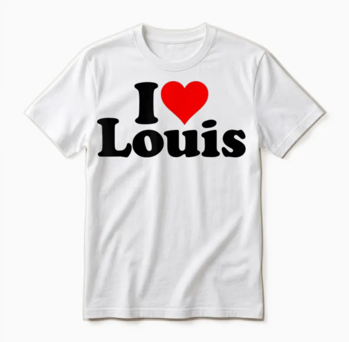 Ich Liebe Herz Louis Unisex T-Shirt in White