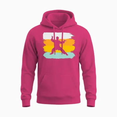 Mma Retro Unisex Hoodie - Heliconia