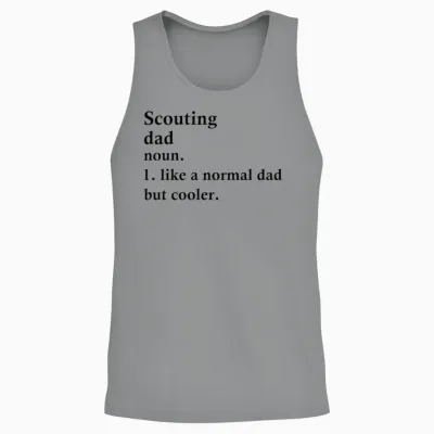 Scouting Dad Funny Scout Definition Unisex Tank Top - Sport Grey