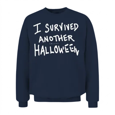 Halloween Quote Funny Unisex Sweatshirt - Navy
