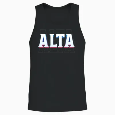 Retro - Alta Unisex Tank Top - Black