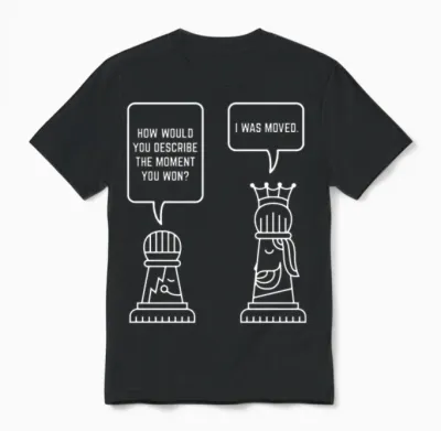Chess King Chess Board Unisex T-Shirt - Black