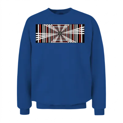 Tesla Plaid Logo Unisex Sweatshirt - Royal