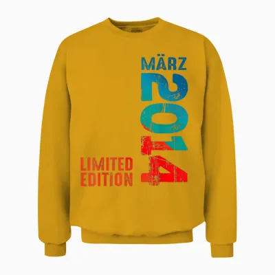 Legendär Seit März 2014 Geburtstag Limited Edition 2014 Unisex Sweatshirt - Gold
