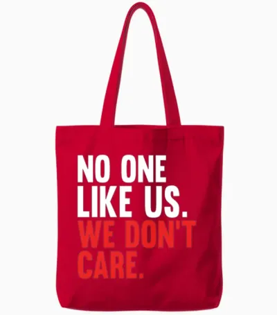 No One Like Us We Don't Care Self Love Men Women Tote Bags - Red