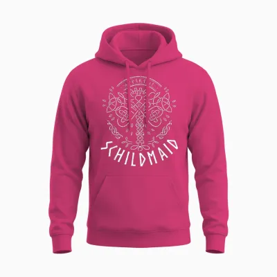 Schildmaid Nordic Warrior Viking Mythologie Unisex Hoodie - Heliconia