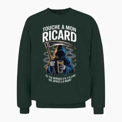 Ricard Lover – Humour Noir Aperitif French Unisex Sweatshirt - Forest