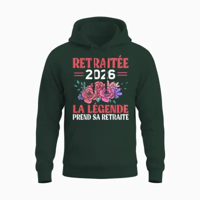 Retired 2026 the Legend Retires Woman Unisex Hoodie - Forest