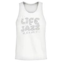 Jazz - Trumpet - Saxophone - Music - I Love Jazz Unisex Tank Top - White – 2