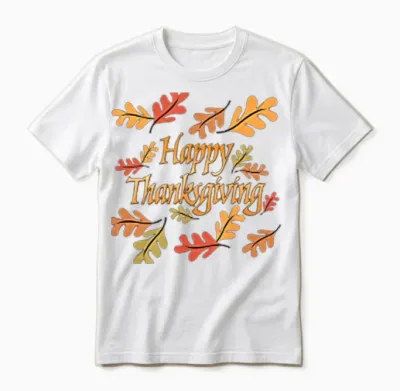 Happy Thanksgiving Unisex T-Shirt - White