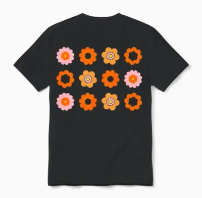 Roses Unisex T-Shirt - Black