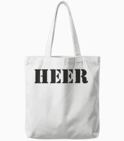 Schwarzer Schriftzug Heer Bundeswehr Bundesheer Armee Tote Bags - White